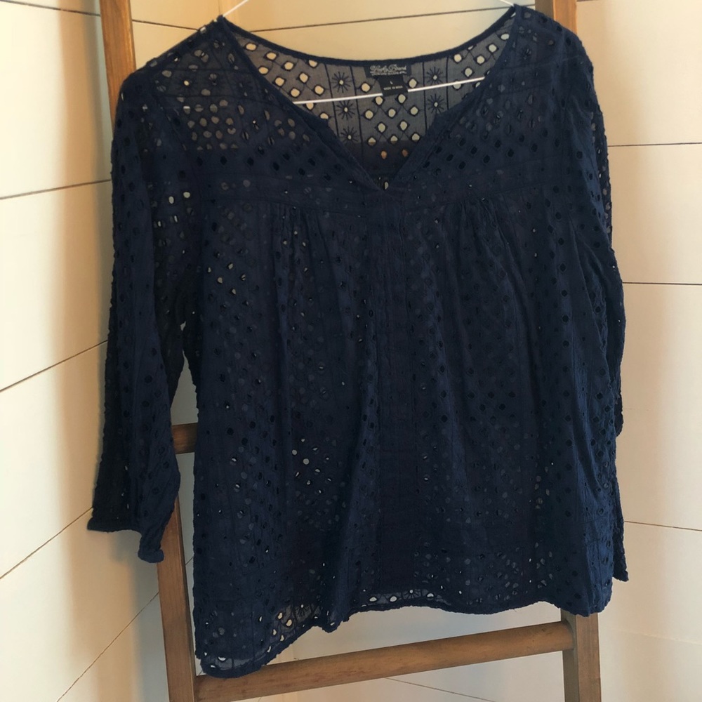 Lucky Brand Navy top large
